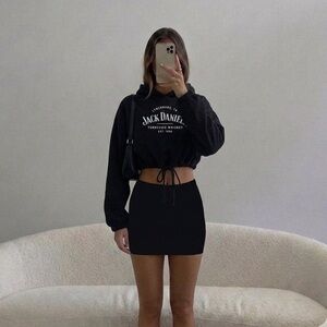 Jack Daniel's Cropped Hoodie - (Size 2XL Tag)